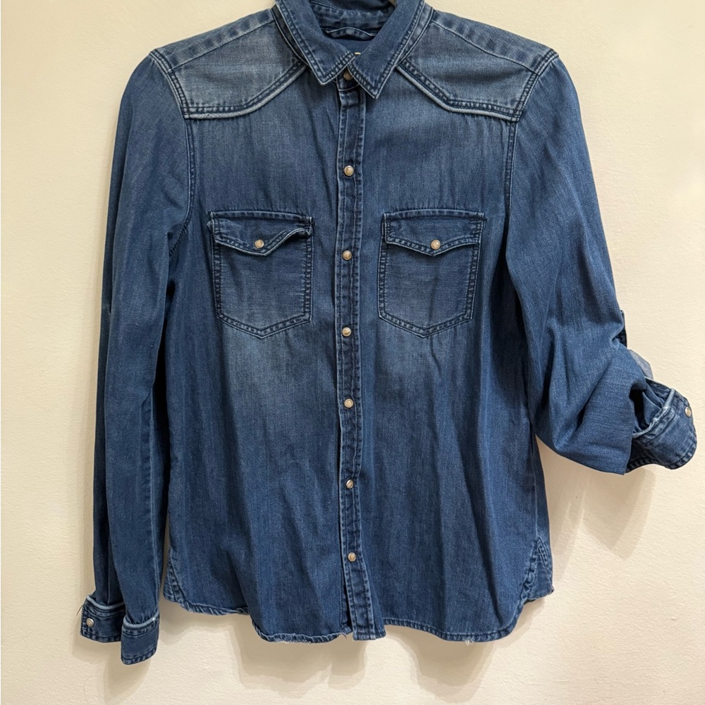 Zara Blue Denim Shirt